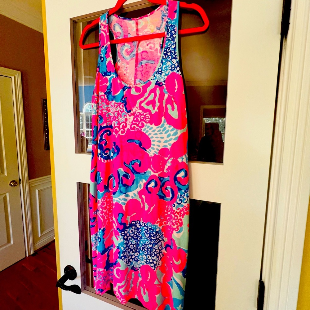 Lilly Pulitzer like new dress! sz M rare to find!